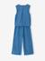 Ensemble pantacourt top denim léger bleu moyen 4 - vertbaudet enfant 