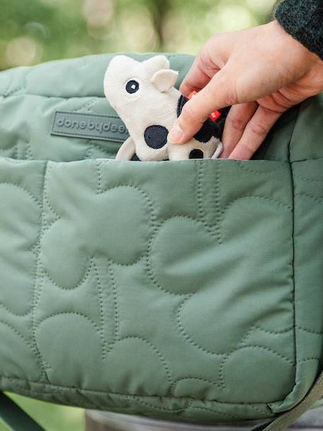 Sac de poussette matelassé sable+vert 15 - vertbaudet enfant 
