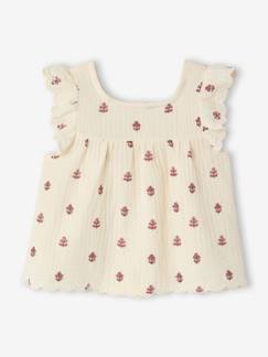 Bébé-Chemise, blouse-Blouse imprimée sans manche