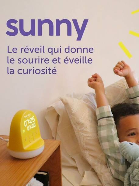 Réveil éducatif SUNNY jaune 2 - vertbaudet enfant 