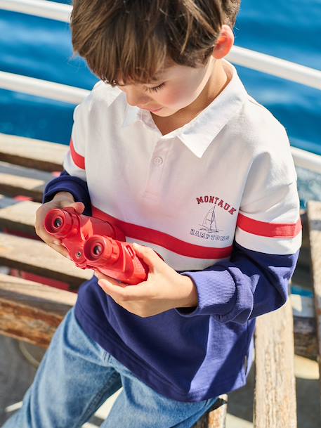 Garçon-Sweat col polo manches longues