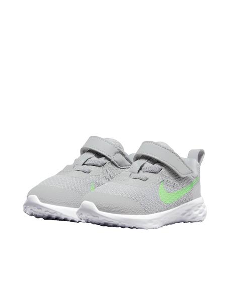 Chaussures de sport revolution 6 à scratch – confort et maintien junior Gris 2 - vertbaudet enfant 