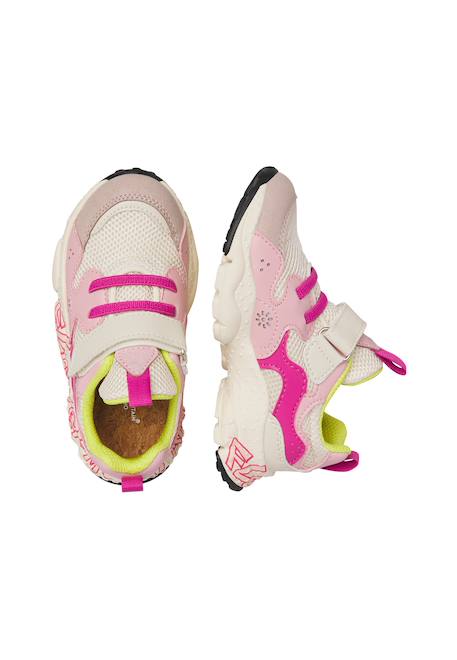 Sneakers en simili cuir et tissu technique yamano 3 junior vl. Rose-fuchsia- 4 - vertbaudet enfant 