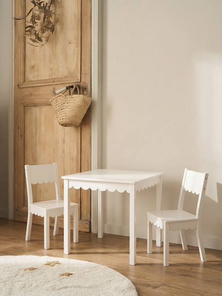 Table et chaises enfant Feston blanc 1 - vertbaudet enfant 