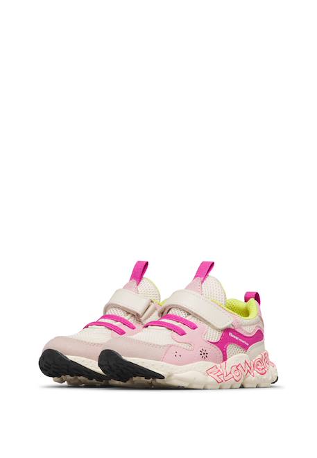 Sneakers en simili cuir et tissu technique yamano 3 junior vl. Rose-fuchsia- 5 - vertbaudet enfant 