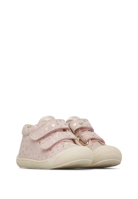 Tennis en suède cocoon vl Rose poudré-platine 2 - vertbaudet enfant 