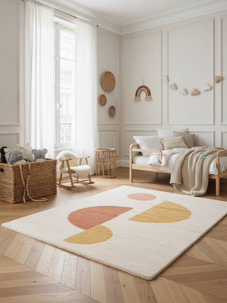 Tapis shaggy épais et confortable moon Terracotta 2 - vertbaudet enfant 