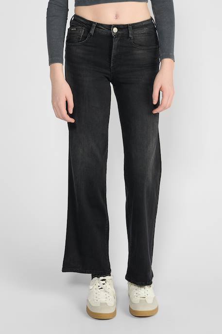 Jeans bootcut pulp slim, longueur 34 Black / black 1 - vertbaudet enfant 