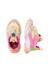 Sneakers en simili cuir et tissus technique doi junior Gris-blanc+Rose-blanc crème 9 - vertbaudet enfant 