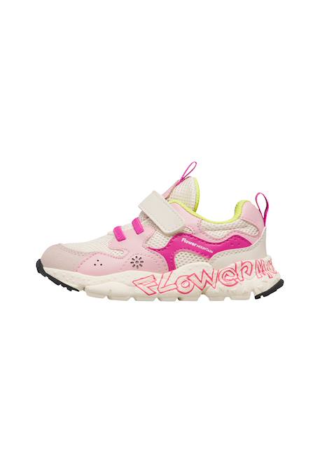 Sneakers en simili cuir et tissu technique yamano 3 junior vl. Rose-fuchsia- 3 - vertbaudet enfant 