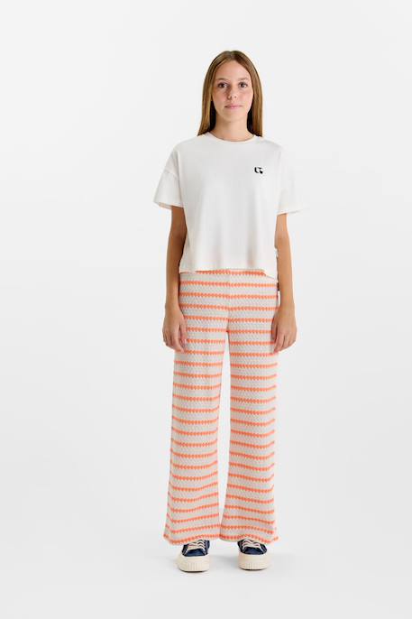 Pantalon flare salomegi Orange fluo 2 - vertbaudet enfant 