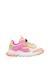 Sneakers en simili cuir et tissus technique doi junior Gris-blanc+Rose-blanc crème 6 - vertbaudet enfant 