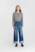 Jeans droite revers, longueur 34 Blue 2 - vertbaudet enfant 