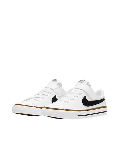 Basket unisexe en cuir court legacy – confort junior Blanc 3 - vertbaudet enfant 
