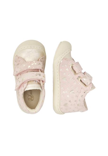 Tennis en suède cocoon vl Rose poudré-platine 4 - vertbaudet enfant 