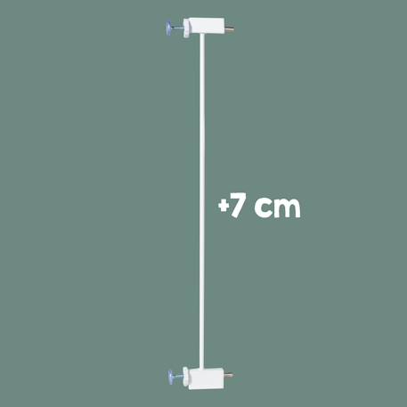 Extension 7 cm pour barrière de sécurité en métal easysafe+ Blanc+Noir 3 - vertbaudet enfant 