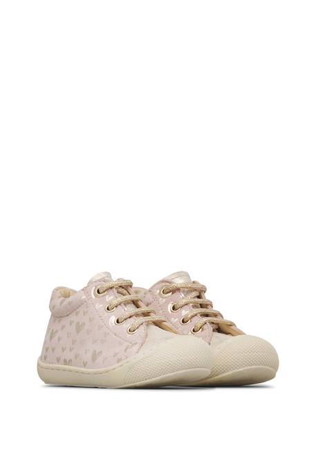 Chaussures en suède cocoon Rose poudré-platine 2 - vertbaudet enfant 