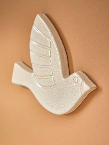 Oiseau céramique par lot de 3 Blanc / rose 2 - vertbaudet enfant 