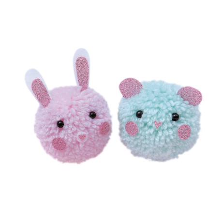 Animaux à créer 2 pompons MULTICOLORE 3 - vertbaudet enfant 