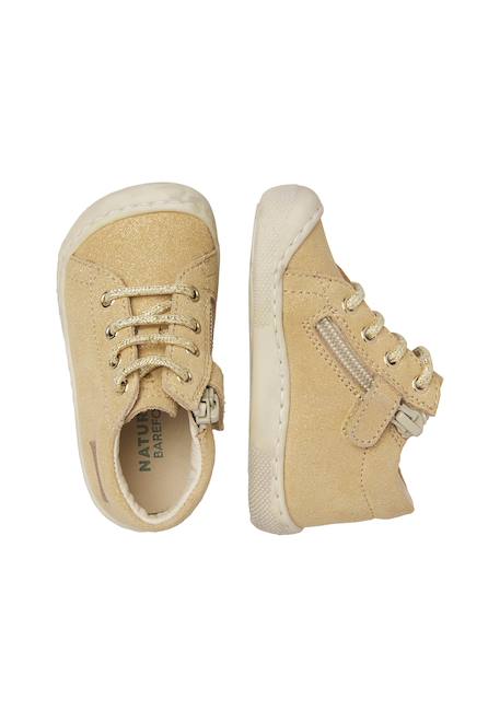 Chaussures barefoot en daim barefoot amur zip Platine- 4 - vertbaudet enfant 