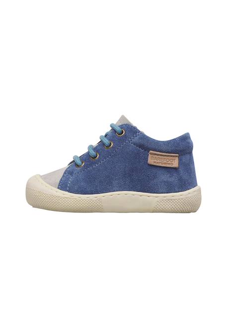 Chaussures barefoot en daim amur zip Gris-bleu- 3 - vertbaudet enfant 
