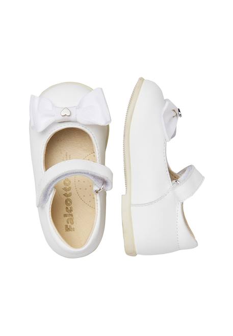 Ballerines en cuir merille 2 Blanc- 4 - vertbaudet enfant 