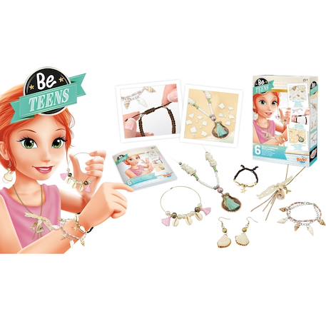 Kit créatif - bijoux coquillages Blanc 3 - vertbaudet enfant 