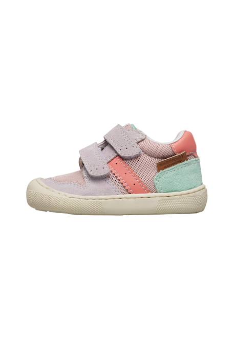 Chaussures barefoot en daim et tissu eldrys vl Lilas-+Vert-bleu ciel- 3 - vertbaudet enfant 