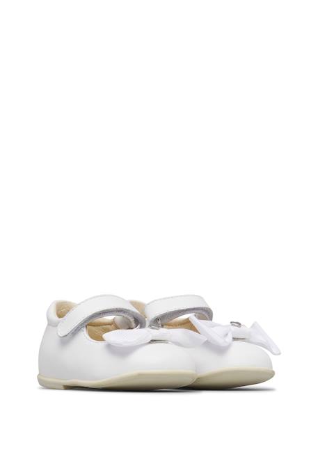 Ballerines en cuir merille 2 Blanc- 2 - vertbaudet enfant 