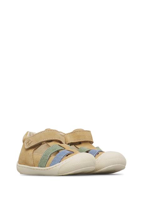 Sandales semi bede Céleste-sable+Sable-+Sable-vert+Vert- 12 - vertbaudet enfant 