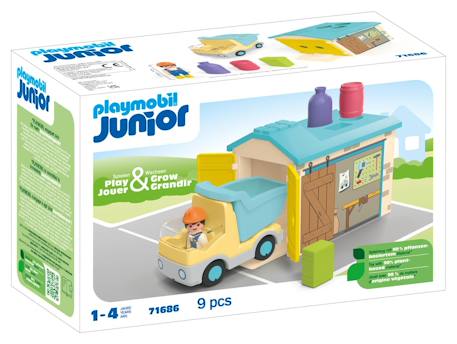 Junior Ouvrier avec camion et garage 71686 Multicolore 2 - vertbaudet enfant 
