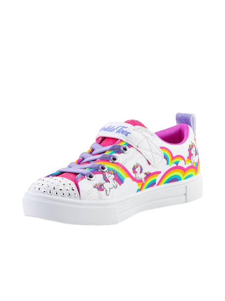 Chaussures à led twinkle sparks - jumpin clouds fille Blanco 2 - vertbaudet enfant 