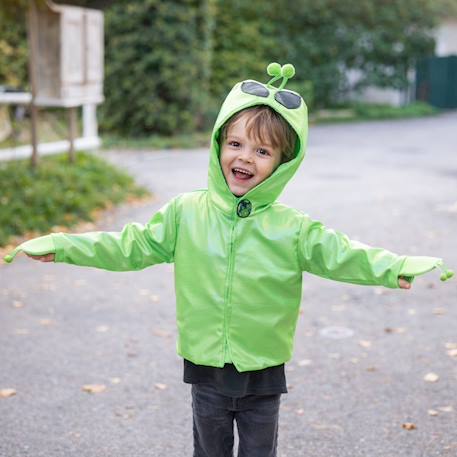 Déguisement enfant veste alien à capuche Vert 4 - vertbaudet enfant 
