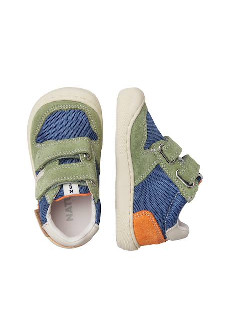 Chaussures barefoot en daim et tissu eldrys vl Lilas-+Vert-bleu ciel- 9 - vertbaudet enfant 