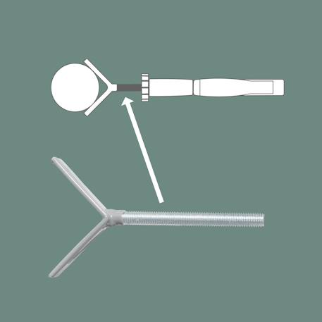 Lot de 2 adaptateurs en y pour barrière d'escalier easysafe+ Argenté 2 - vertbaudet enfant 