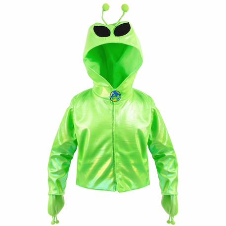 Déguisement enfant veste alien à capuche Vert 2 - vertbaudet enfant 