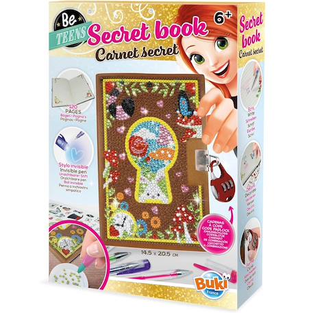 Carnet secret personnalisable Marron 1 - vertbaudet enfant 