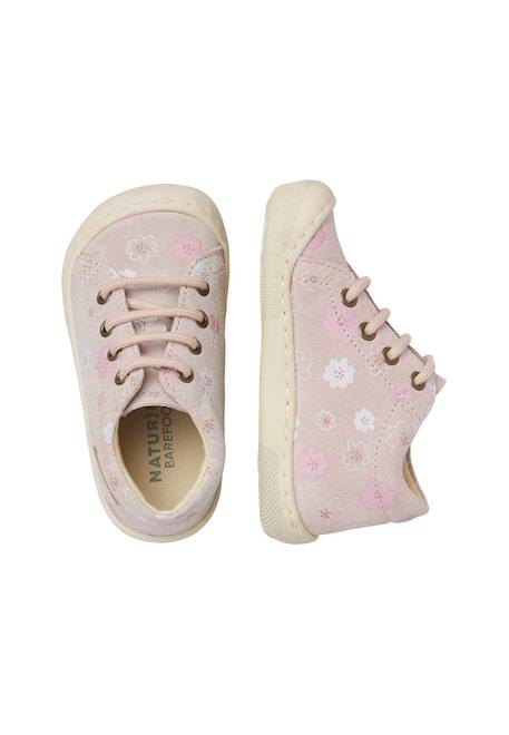 Chaussures en daim amur Rose poudré- 4 - vertbaudet enfant 