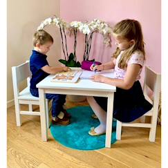 Chambre et rangement-Table enfant en bois    4-7 ans
