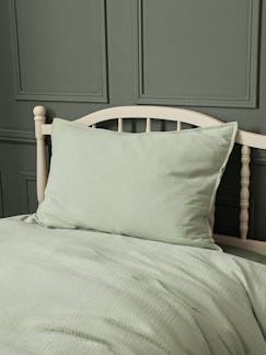 Linge de maison et décoration-Taie d'oreiller enfant gaze de coton "gaufrée"