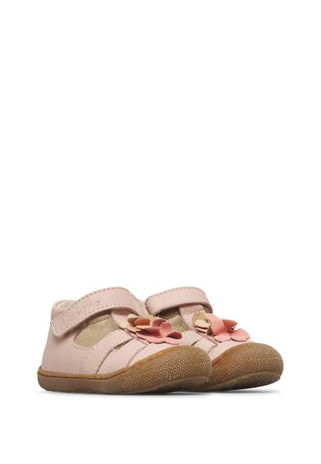 Sandales en cuir maggy 2 Rose-+Rose poudré- 7 - vertbaudet enfant 