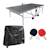 Table de ping pong indoor, avec 2 raquettes et 3 balles, utilisation intérieure + housse en pvc Bleu+Gris 7 - vertbaudet enfant 