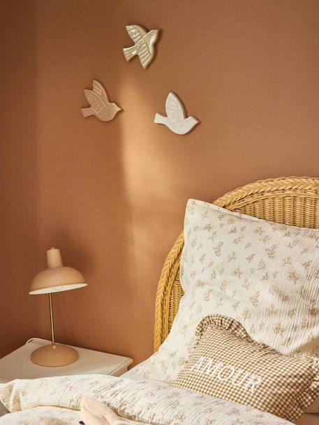 Oiseau céramique par lot de 3 Blanc / rose 3 - vertbaudet enfant 