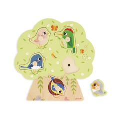 Puzzle sonore en bois les oiseaux 5 pièces  - vertbaudet enfant