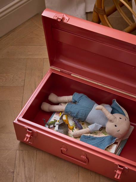 Malle de rangement en métal Bleu grise+Tomette+Vert fonce 5 - vertbaudet enfant 