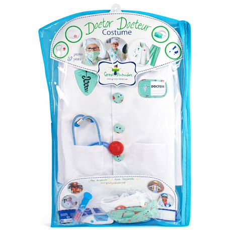 Déguisement enfant docteur avec accessoires Blanc 6 - vertbaudet enfant 