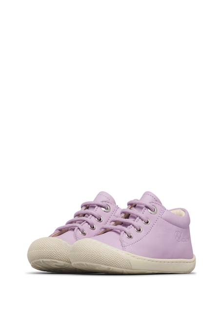 Chaussures premiers pas en cuir cocoon Blanc-+Cognac-+Lilas-blanc 15 - vertbaudet enfant 