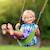 Balançoire souple pour portique enfant hauteur 1,95 à 2,50 m Vert olive 2 - vertbaudet enfant 