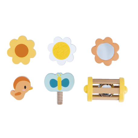 Cube multi-activités en bois Blanc 5 - vertbaudet enfant 