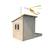 Cabane en bois avec bac à sable intégré palm springs Marron 3 - vertbaudet enfant 